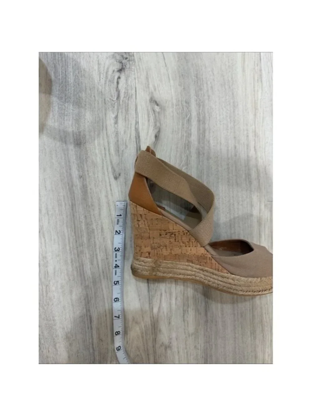 TORY Burch Wedge Espadrille Sandals in Taupe size 9.5